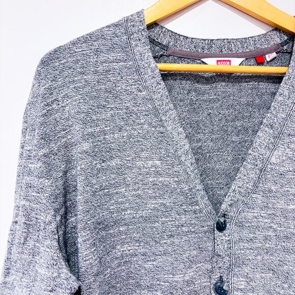 HUDSON NORTH Grey Button-Up Cardigan Sweater | Men’s Knitwear | X-Large * - Picture 3 of 7